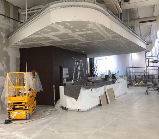 Realizzazione di pareti e controsoffitti in cartongesso 