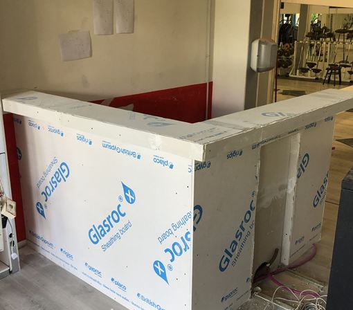 Realizzazione DESK  in cartongesso