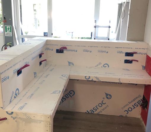 Realizzazione DESK  in cartongesso